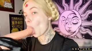Step Sister Sucking a Dildo in an Atomic Heart Cosplay