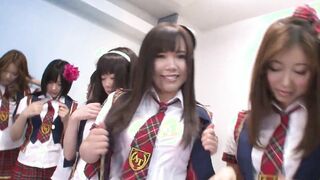 Hot Japanese Girls College Uniforms Teachers Orgy
