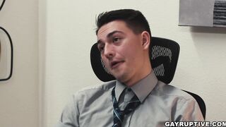 Masyn Thorne Office Fuck his Co-worker Carter Woods