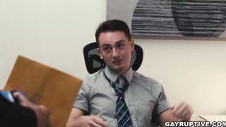 Masyn Thorne Office Fuck his Co-worker Carter Woods
