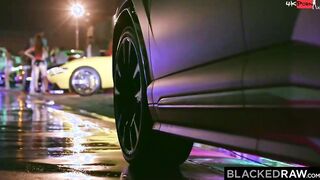 BLACKED RAW Race car party turns inside out of control
