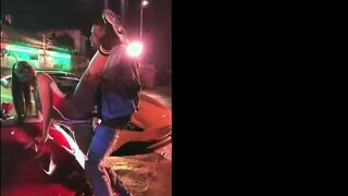 BLACKED RAW Race car party turns inside out of control