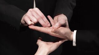 Young gay sub deepthroats big cock before being railed raw