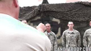 Military men having ass pounding foursome orgy