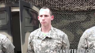 Military men having ass pounding foursome orgy
