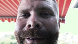 Muscular daddy Cain Marko destroys twink Isaac Parkers asshole with big dick