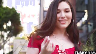TUSHYRAW Filthy goddess little Lily getting her tiny asshole stretched