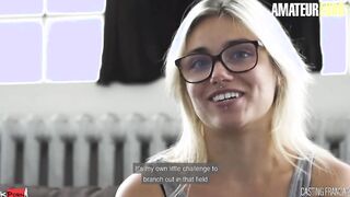 CASTINGFRANCAIS - Gigantic Ass Blonde Tries Fucking On Camera And Loves It - AMATEUREURO