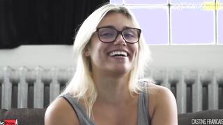 CASTINGFRANCAIS - Gigantic Ass Blonde Tries Fucking On Camera And Loves It - AMATEUREURO