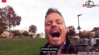 Real prostitute pick up from german tourist for real nailed date POV