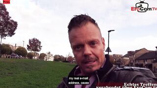 Real prostitute pick up from german tourist for real nailed date POV