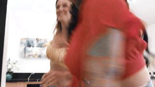 Dads New Girlfriend Enjoys Dinner and a Threesome