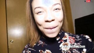 wow ebony n chinese flipina blue eyed freak loves her