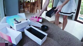 HE CUMS 3 TIMES inside STEP SISTER WET SQUIRTING PUSSY! HOENY PLAY BOX