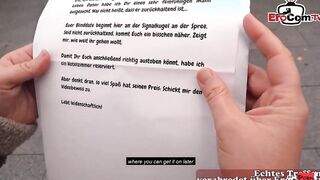 Chubby german Mom with brown hair pick up at the