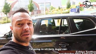 German slender old MILF Jacqueline-X picked up for jizzed Sexdate no condom pov