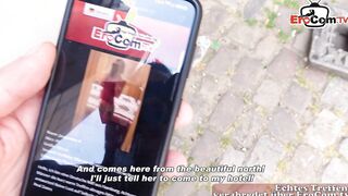 German slender old MILF Jacqueline-X picked up for jizzed Sexdate no condom pov