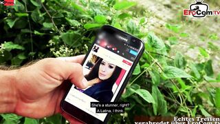 Big Titted dark haired Skank picked up online for an outside banged date