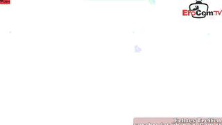 German blonde Cougar with tiny hooters pick up online for an amateur pov Date