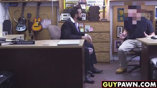 Unhappy customer given ass to fuck and a blowjob to relax