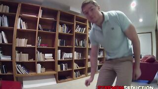Horny stepmom Savanah Sage fucks her son and his girlfriend
