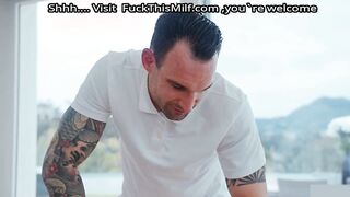 A breathtaking blonde woman engages in infidelity with a young masseuse, betraying he