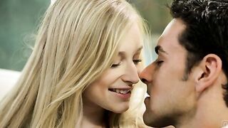 Stacie Jaxxx is bent on seduction as she approaches her man Ryan Driller and cuddles close to his side. The