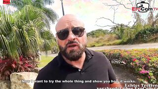 Hispanic Teens pick up and boned at real sexdate with german dude