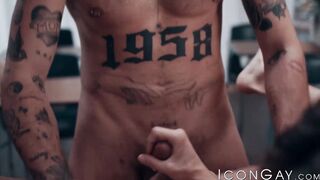 Student Andy Taylor rimmed before hot 3way with professor
