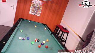 Sensual natural German Milf with nice Titted wanna pounded on the pool table