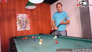 Sensual natural German Milf with nice Titted wanna pounded on the pool table