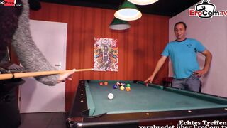 Sensual natural German Milf with nice Titted wanna pounded on the pool table