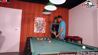 Sensual natural German Milf with nice Titted wanna pounded on the pool table
