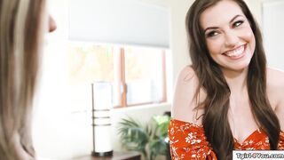 Girl assfucks TS Brittney Kade with toy