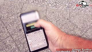German Outdoors real Sex Date and screwed outdoors pov