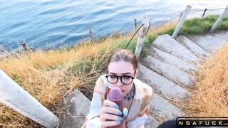 Sucking Cock with a View of the Sea Blow