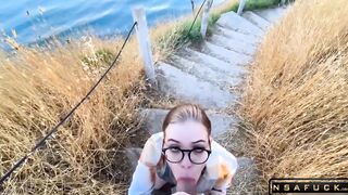 Sucking Cock with a View of the Sea Blow