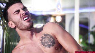 Cade Maddox and Pol Prince fucking in a pool