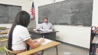Fucking on school table is fetish for sensual Milli Quinzel