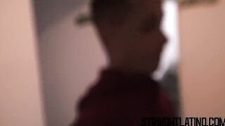 Cute young Latino barebacked and facialized by a huge cock
