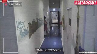 HORNYHOSTEL - Long Hooters Red Blowjob Ria Red Surprise Sex In The Shower With bbcs