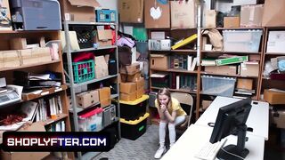 Sneaky Blonde Catarina Petrov Caught Stealing on Camera