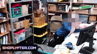 Sneaky Blonde Catarina Petrov Caught Stealing on Camera