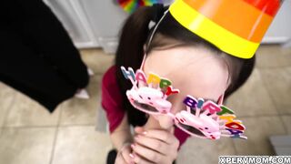 Melody Mynx and Tifa Quinn Blowjob Birthday Party