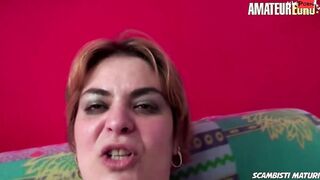 SCAMBISTIMATURI - Older BBW Lays On Her Back To Get Boned! Hard - AMATEUREURO