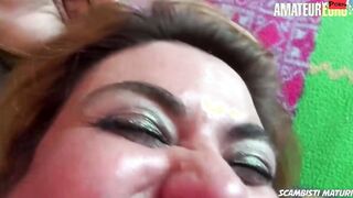 SCAMBISTIMATURI - Older BBW Lays On Her Back To Get Boned! Hard - AMATEUREURO