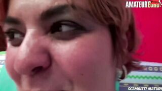 SCAMBISTIMATURI - Older BBW Lays On Her Back To Get Boned! Hard - AMATEUREURO
