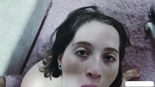 Big Natural Tits Spanish Slut Sucks and Fucks Big Dick