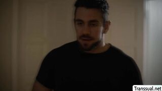 Trans stepmom lets stepson Dante anal her