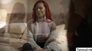 Trans stepmom lets stepson Dante anal her